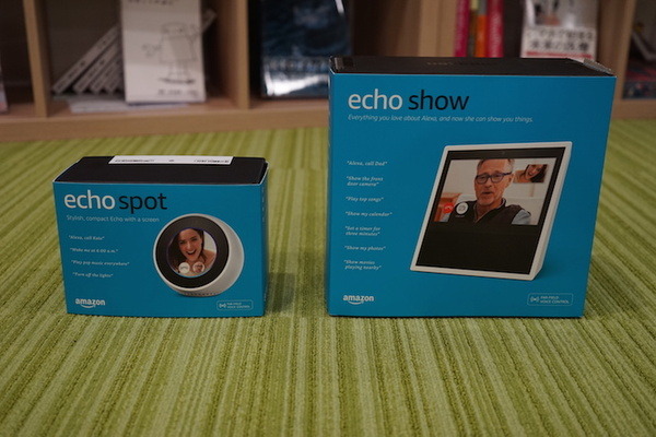 円形ディスプレイつきスマートスピーカー「Echo Spot」開封の儀