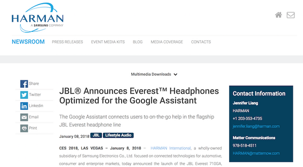 Google assistant対応ヘッドホン・イヤホン「JBL Everest」登場！