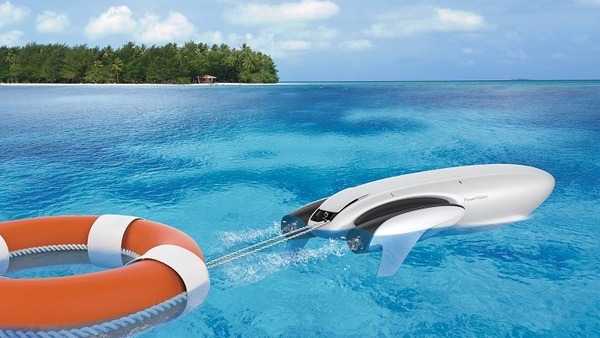 サーフィン、釣り、水中探索、ライフセービング等で活躍するインテリジェント水上ロボット(ドローン)「PowerDolphin」を正式発表