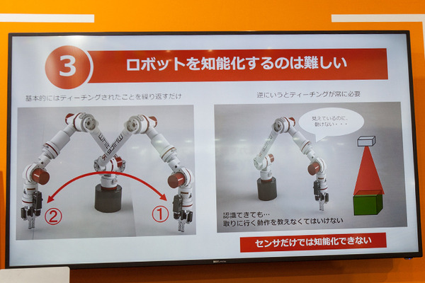 世界初の「モーションプランニングAI」を使ったロボットコントローラ！ティーチング不要、MUJINがロボデックスで展示