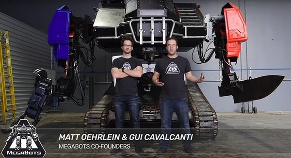 メガボッツ(MegaBots)が巨大ロボット「イーグルプライム(Eagle Prime)」のアーム改良を動画で公開！