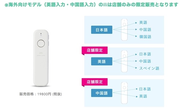 話題のウェアラブル翻訳機「ili」(イリー)が体験できる「iliストア表参道店」2月3日オープン!