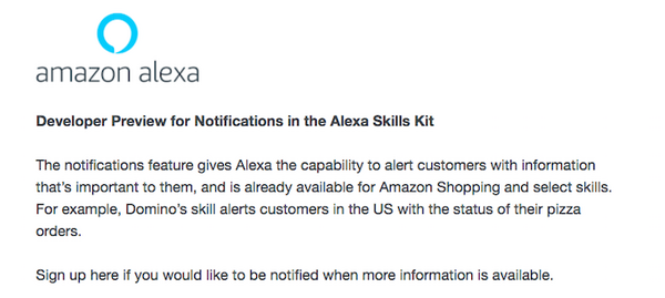 【Alexa Skill開発】新機能「通知機能」が日本でも利用可能に！