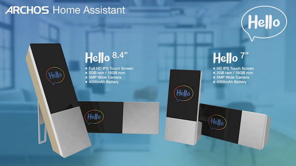 Android搭載のディスプレイ付きホームアシスタント「ARCHOS Hello」