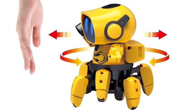 赤外線レーダー搭載の6足歩行ロボット「フォロ」と、12種類の動物やメカに変形する「ビルドロイド」がエレキットから4月発売