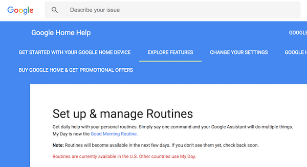 【米国】Google Homeに「ルーチン機能」実装、6種類のシチュエーションにあわせて複数のアクションを実行可能に