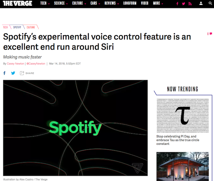 Spotifyが音声による音楽検索アシスタントをテスト中、自社スマートスピーカーの布石か