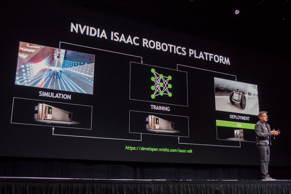 【GTC 2018】NVIDIAのCEOが基調講演でAIとディープラーニングの未来を語る！自動運転、ロボット開発環境、リアルタイムレイトレーシング、世界最大のGPU「DGX-2」等を発表