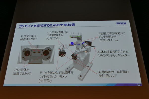 セイコーエプソンが自律型双腕ロボット「WorkSense」で拡大する自動化領域　Science Robotics Meeting2018から