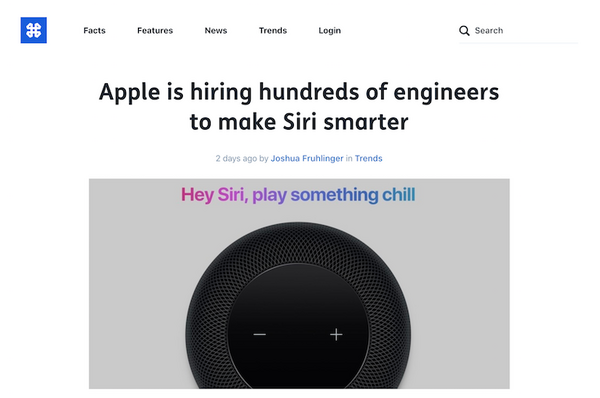 Apple、Siriをよりスマートにするためにエンジニアを大量採用中