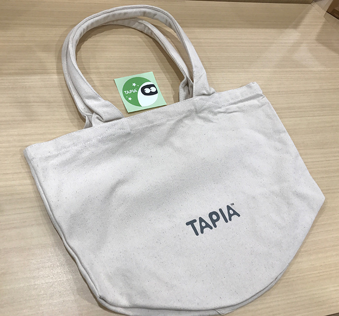 コミュニケーションロボット「Tapia」ロゴ入りトートバッグを5名様に【ロボスタプレゼント】