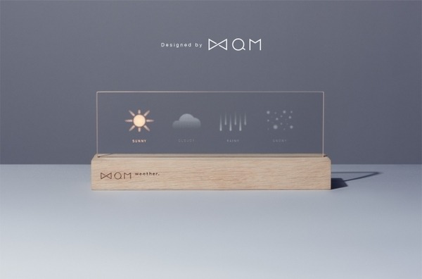 天気を映し出すIoTサイネージ「QM weather.」がデザインアワードを受賞