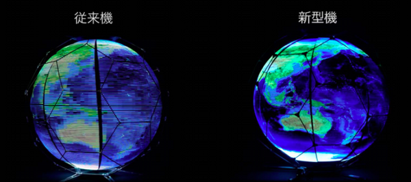 NTTドコモ、高解像度版浮遊球体ドローンディスプレイを開発　浮遊しながらのアニメ再生も