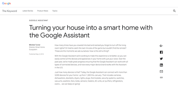 【米国】Google Assistantで制御できるスマートホームデバイスは5,000台を突破