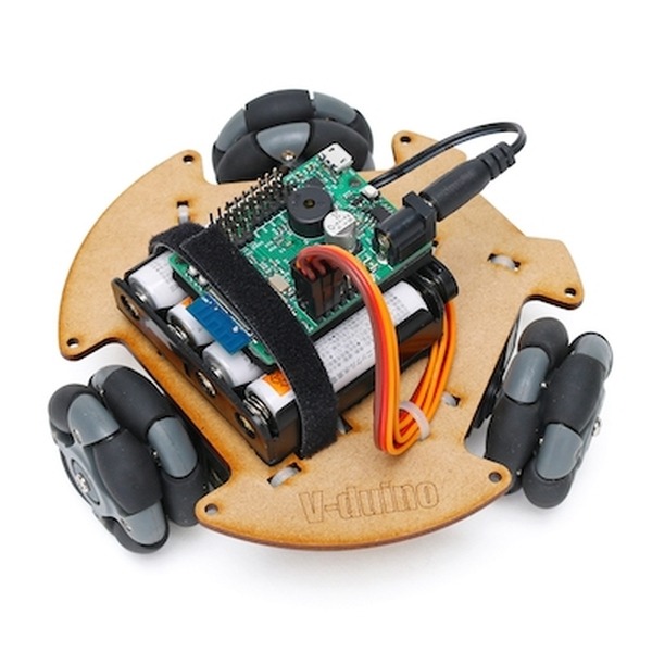 拡張性が高く、カスタマイズが可能な自作用ロボット教材「オムニローバー3WD」が5月15日に発売