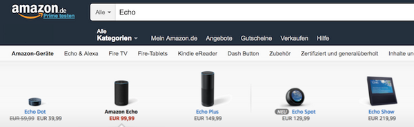 アマゾンエコー大幅値下げで、グーグルホームからシェア挽回狙う？