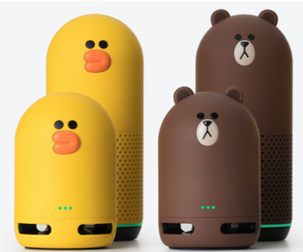 LINE、ミニサイズ版スマスピ「Clova Friends mini」を明日発売　価格は5400円