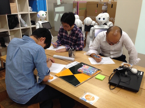 「Pepperがいると毎日が楽しくなる！？エンターテイメントアプリを考えるアイデアソン」に行ってきました。 #pac2015w