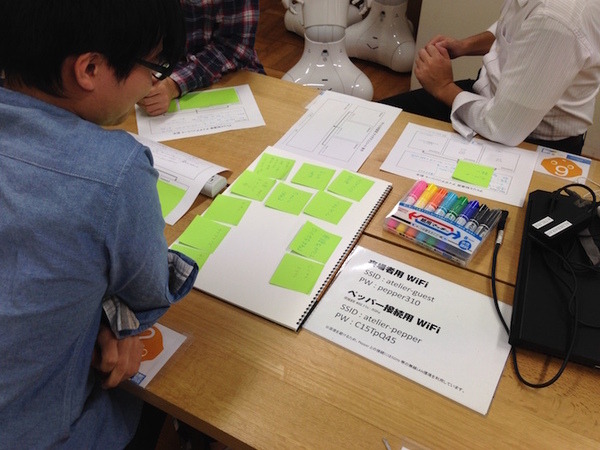 「Pepperがいると毎日が楽しくなる！？エンターテイメントアプリを考えるアイデアソン」に行ってきました。 #pac2015w
