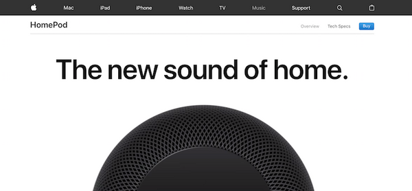 2018年6月18日よりApple「HomePod」がカナダ・フランス・ドイツで販売開始。