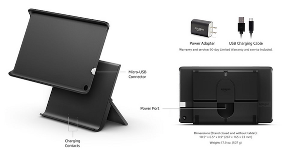 Amazon Fireタブレット向け「Show Mode」対応の純正充電ドック「Show Mode Charging Dock」発表、FireタブレットがEcho Showに変身 ?!