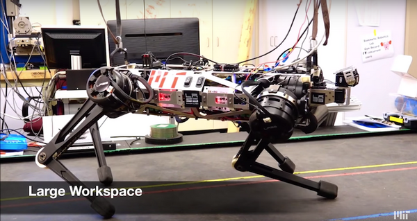 MIT開発の四足歩行ロボット「Cheetah 3」は大ジャンプができ、視覚情報なしで階段をのぼる