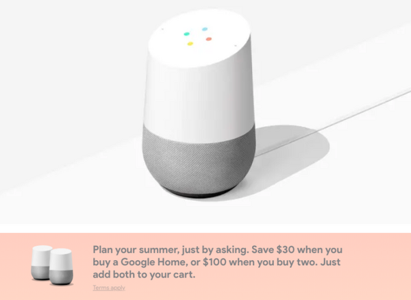 米国でGoogle Homeファミリーが安売り中。Amazon Prime Dayを意識して先に値引きか？