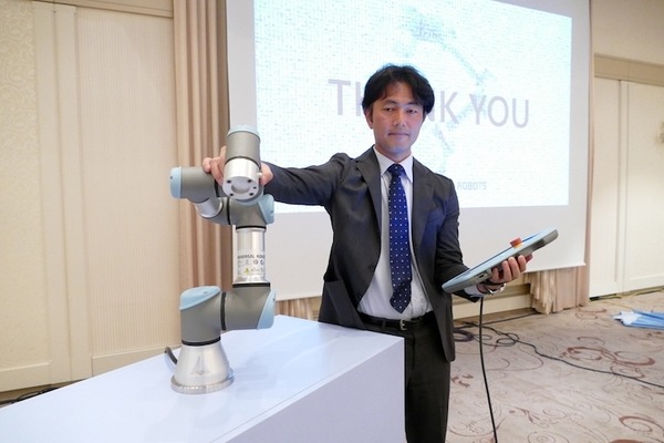 ユニバーサルロボット、新主力製品「e-シリーズ」の説明会を実施　UXを刷新、より幅広い現場で速やかに使えるように
