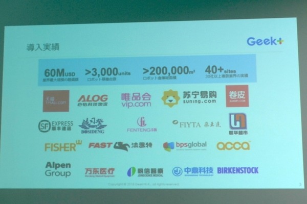 協栄産業とギークプラス、アッカ・インターナショナルの現場で活躍する物流ロボット見学会を開催