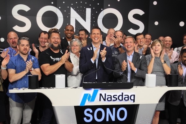 【祝】SONOSが本日NASDAQにIPO！時価総額はおよそ2,200億円に