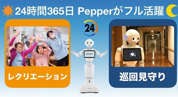 移動するPepperを介護施設の見回りに活用！「昼はレク、夜は巡回」で無駄のない活用を提案　X-mov Japan