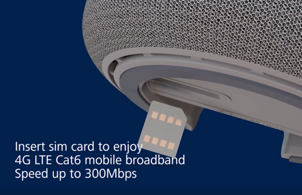 【IFA 2018】ファーウェイが4Gルーター機能搭載のAlexaスマートスピーカー「Huawei AI Cube」を発表。外見にキューブ要素なし。