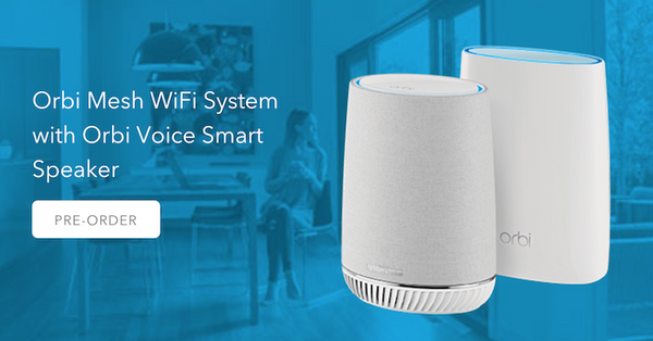 【IFA 2018】NETGEARがメッシュWi−FiルーターにAlexaを搭載した「Orbi Voice Smart Speaker」を発表