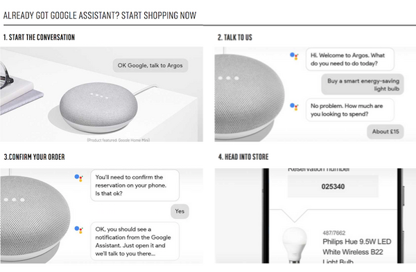 イギリスの大手小売業者ArgosがGoogleアシスタントによる音声ショッピングに対応。Google Homeから注文可能に。