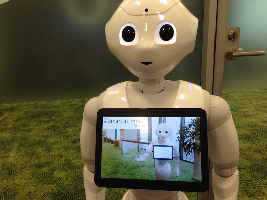 Pepperアプリを簡単に開発できるM-SOLUTIONS社「Smart at robo for Pepper」を見てきました。