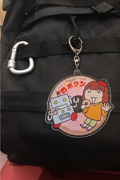 「ロボクン 100回記念キーホルダー」がついに完成！ピンクのドーナツのデザインがかわいい♪
