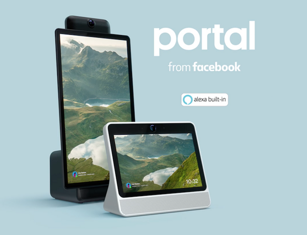 【速報】FacebookがAlexa搭載デバイスを発表！ディスプレイ10.1インチ「Portal」と15.6インチ「Portal+」の2ラインナップ！