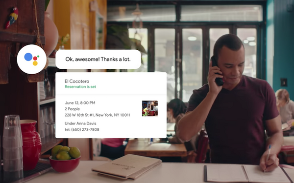 AIがお店の予約をしてくれる「Google Duplex」、米国Pixelユーザーは2018年11月より利用可能に