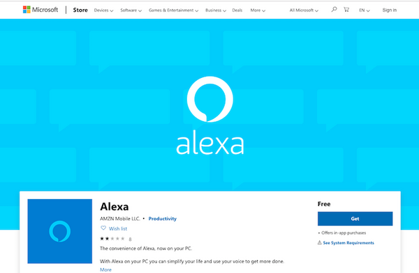 既存の「Windows 10 PC」でもAmazon Alexaが利用可能に！