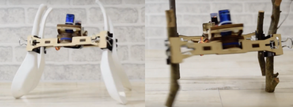 4足歩行のロボット「ファブウォーカー」 試行錯誤する能力を養うSTEAM教育向けロボットキット