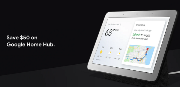 【米国ブラックフライデー2018】Google Homeファミリーが安い。ディスプレイ搭載のGoogle Home Hubは99ドル！