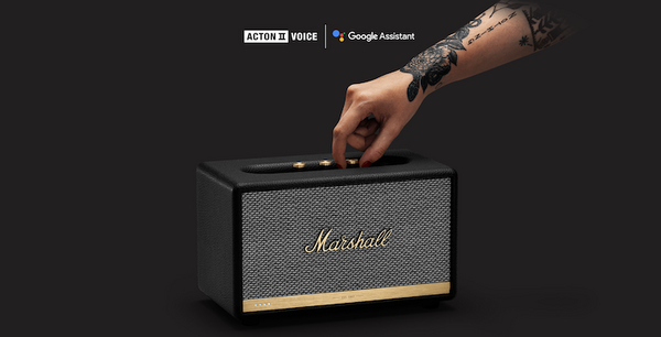 ギター用アンプの名門マーシャルがGoogleアシスタント対応のスマートスピーカーを発売