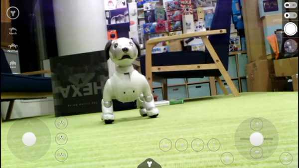 aiboと出会ったクモ型ロボット「HEXA」【レビューその2・スマホアプリで遊ぼう】