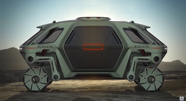 悪路も歩けるロボットカー！現代自動車がウォーキングカーコンセプト「Elevate」を公開