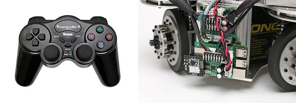 ヴイストンの台車ロボット「４WDSローバーVer2.0」、4輪独立ステアリング駆動、可搬重量約40kg、ROSに対応