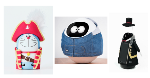 RoBoHoNの公式ライセンス衣装「ロボホンニットTシャツ」と充電時に座らせる「ロボホンチェア」発売　ROBO-UNI