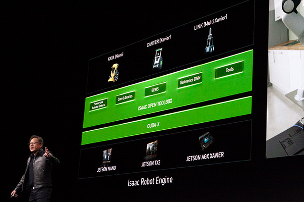 【GTC2019基調講演】NVIDIAの自律ロボット「Kaya」はJetson Nano搭載、Isaacで開発！Amazon AWSとJetsonの連携も発表