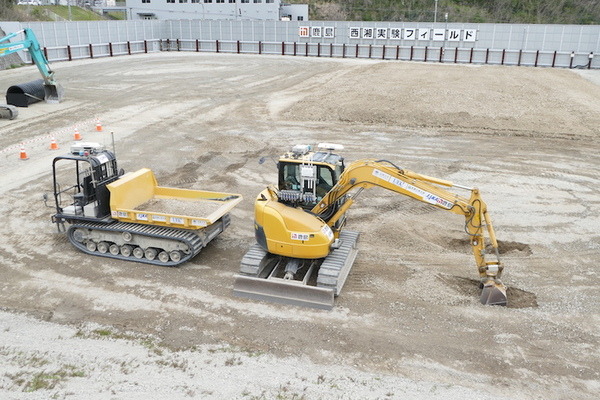 JAXAと鹿島、自動化建機による月面拠点の建設を想定したデモを公開　次世代の土木施工を目指して培った技術を宇宙へ