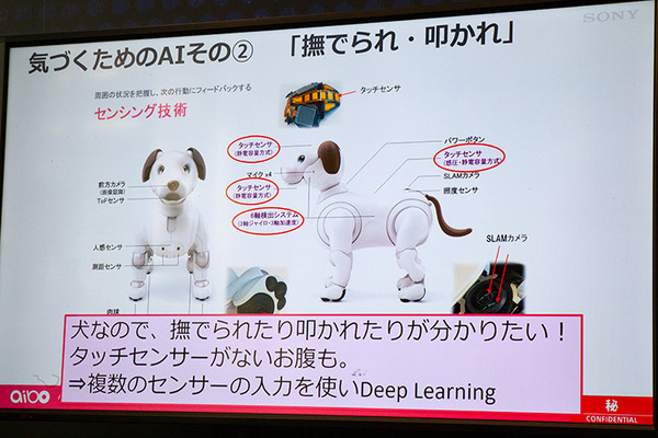 aiboの生命感と個性を支える3つのコアファクターとAI技術　ソニーが開発秘話と先進技術を語る「AI/SUM 2019」