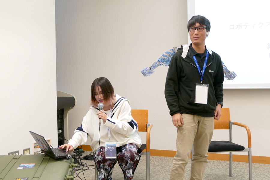 クリエイターのきゅんくんと東大RoboTech部長の河村氏が「AI/SUM」で対談